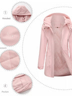 Zip Up Hooded Parka Jacket Women Lined Utility Winter Coat Plus Size — Kharites Shop - Kharites