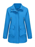 Zip Up Hooded Parka Jacket Women Lined Utility Winter Coat Plus Size — Kharites Shop - Kharites
