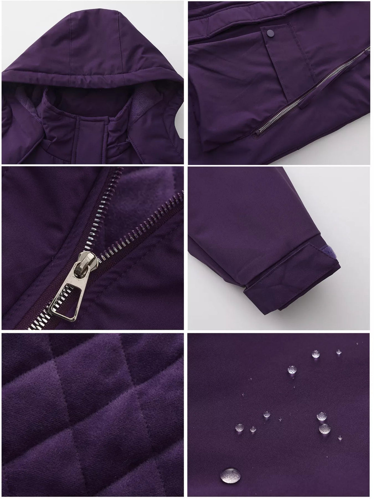 Zip Up Hooded Parka Jacket Women Lined Utility Winter Coat Plus Size — Kharites Shop - Kharites