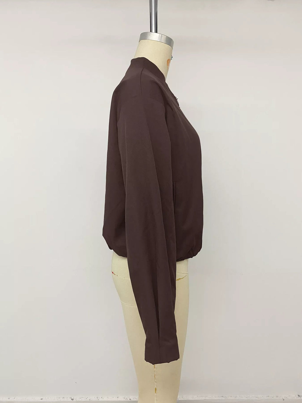 Zip Up Jacket Women Dropped Shoulder Lightweight Casual Layer — Kharites Shop - Kharites
