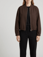 Zip Up Jacket Women Dropped Shoulder Lightweight Casual Layer — Kharites Shop - Kharites
