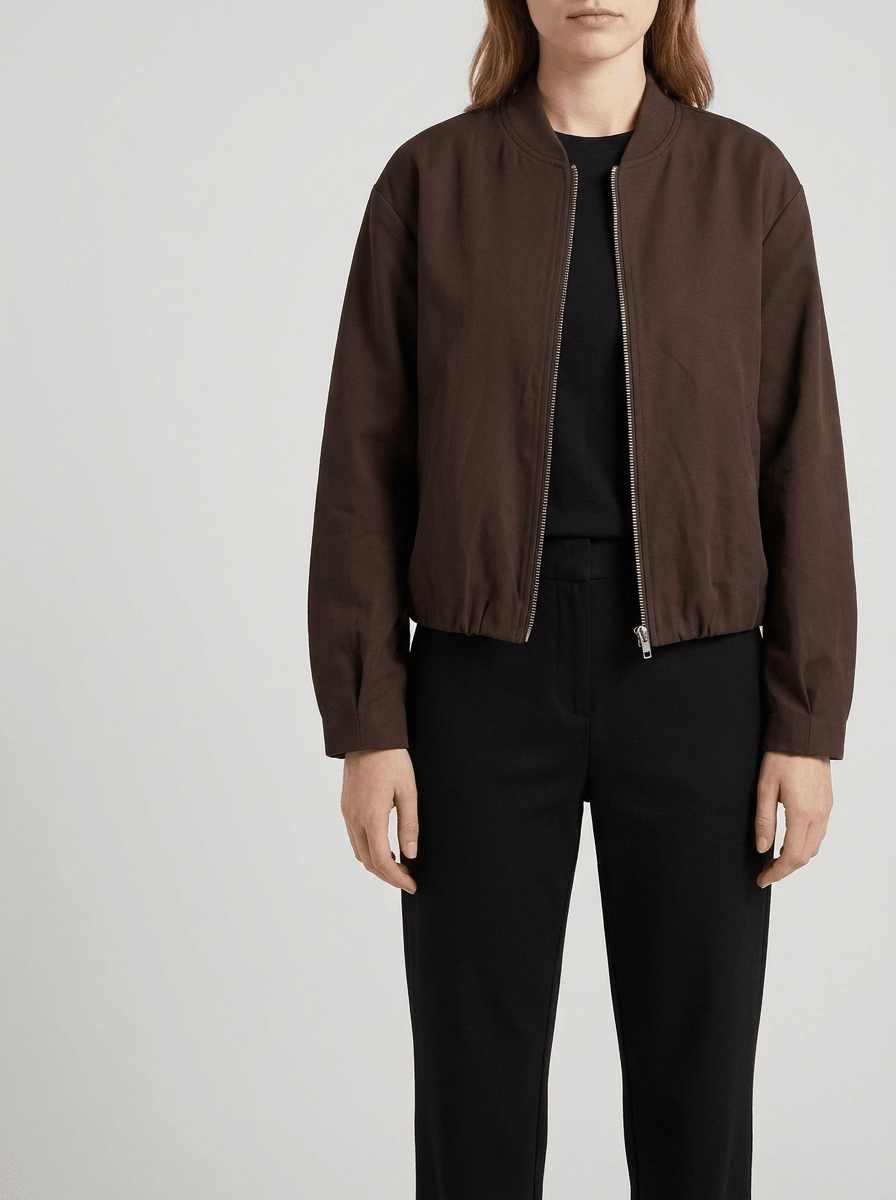 Zip Up Jacket Women Dropped Shoulder Lightweight Casual Layer — Kharites Shop - Kharites